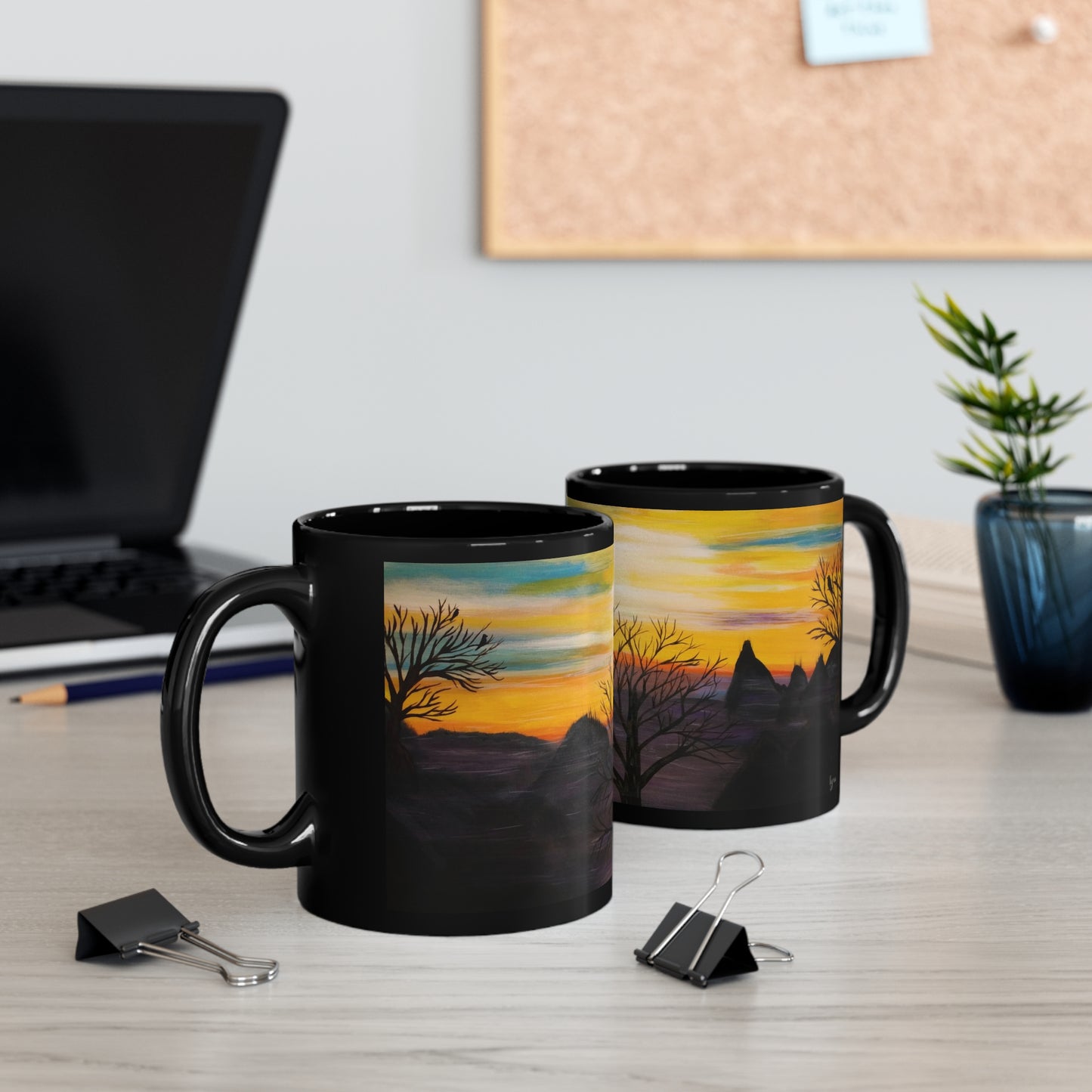 11oz Black Mug