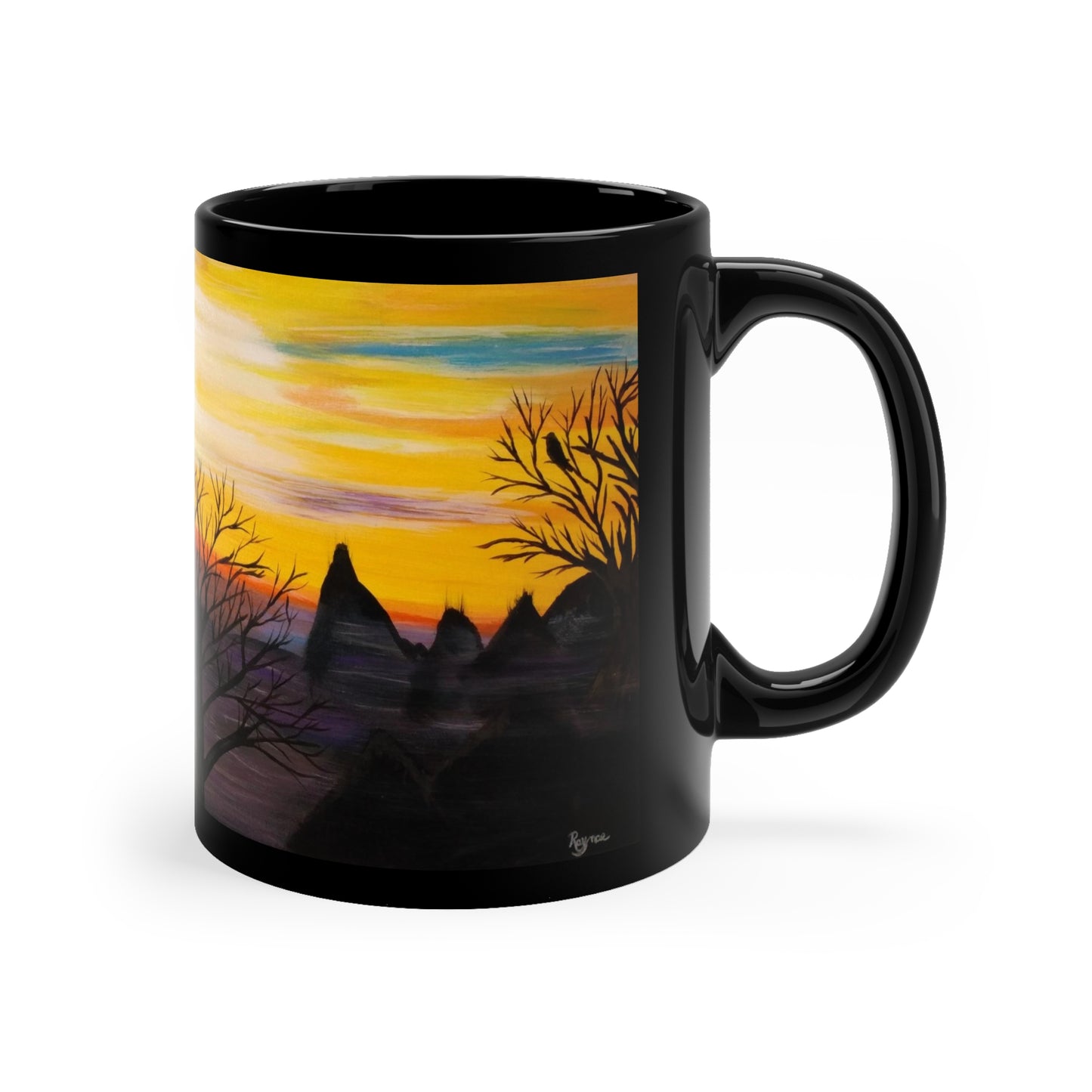 11oz Black Mug