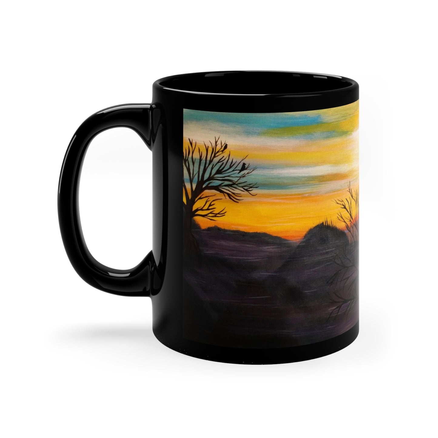 11oz Black Mug